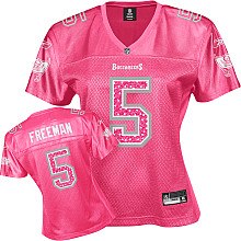 NFL tampa bay buccaneers 5# josh freeman women's pink sweetheart jersey