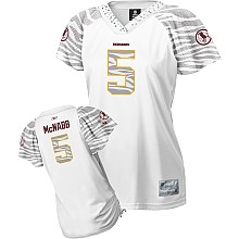 NFL washington redskins 5# donovan mcnabb women's zebra field flirt fashion white jersey
