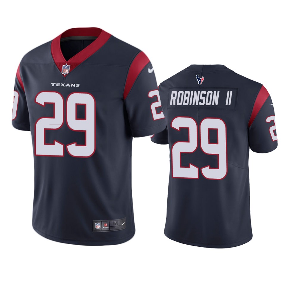 reggie robinson ii texans navy vapor jersey