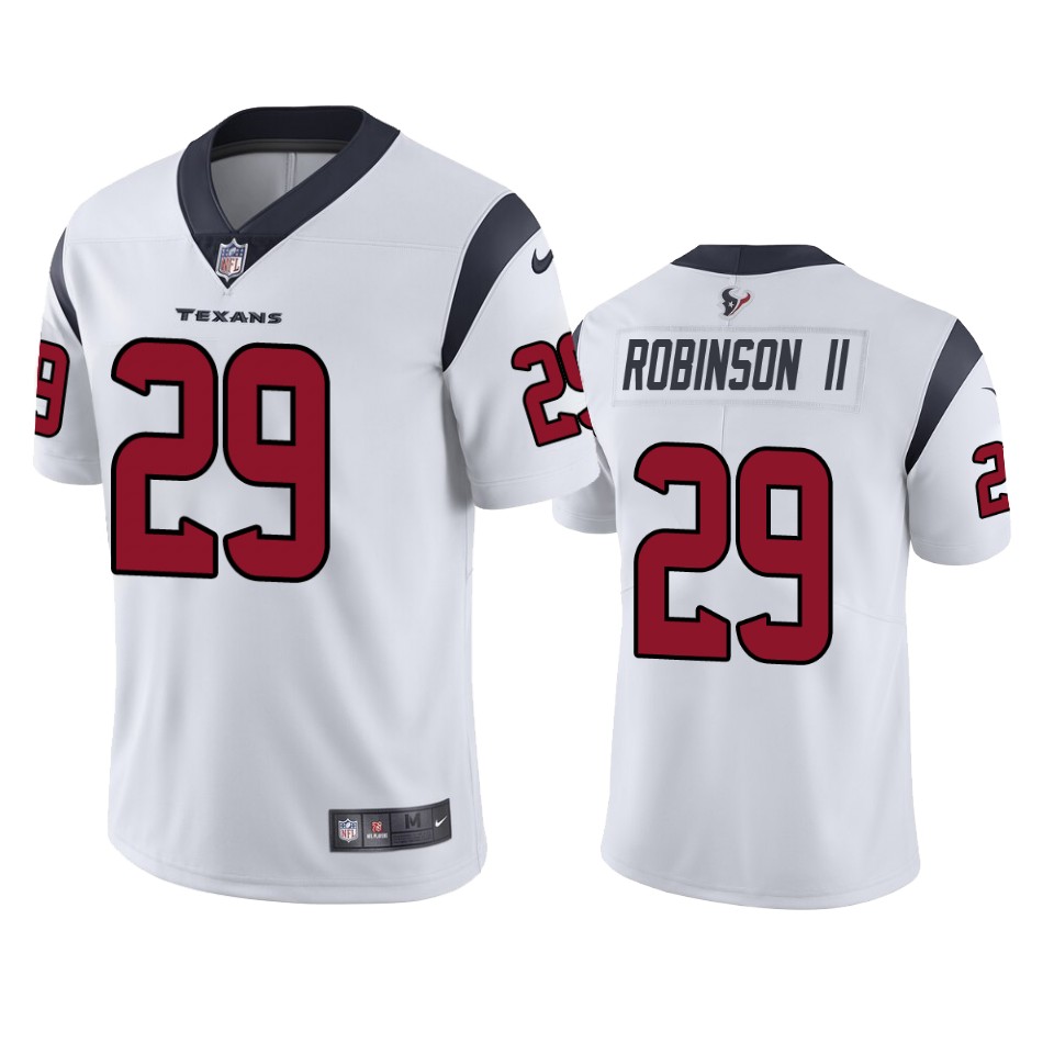 reggie robinson ii texans white vapor jersey