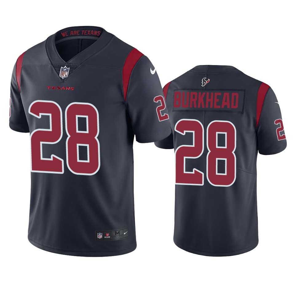 rex burkhead texans color rush limited navy jersey