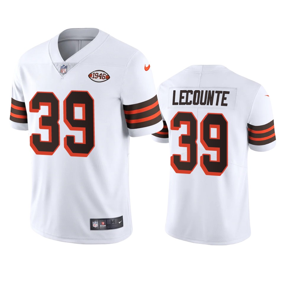 richard lecounte browns white 1946 collection alternate vapor limited jersey