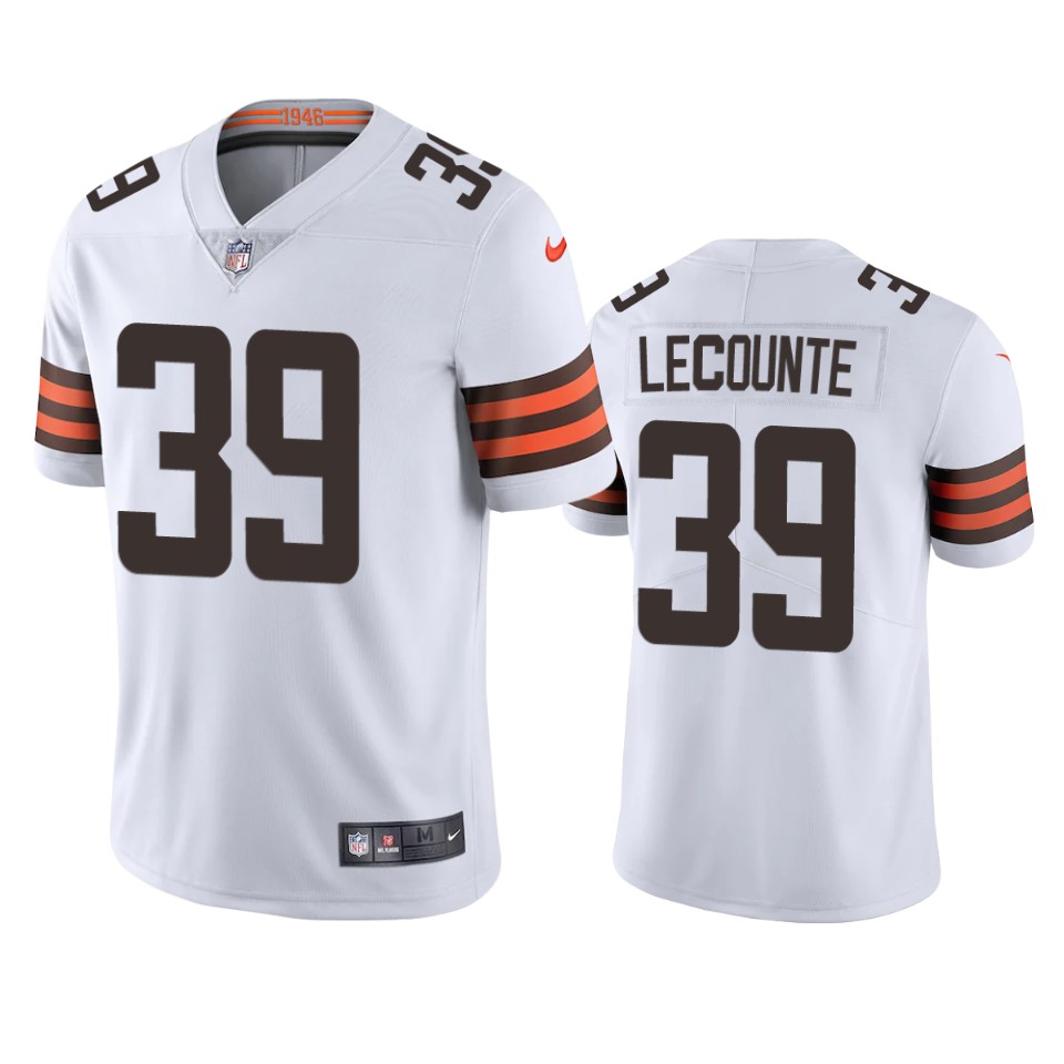 richard lecounte browns white vapor jersey