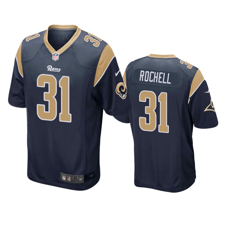 robert rochell rams navy game jersey