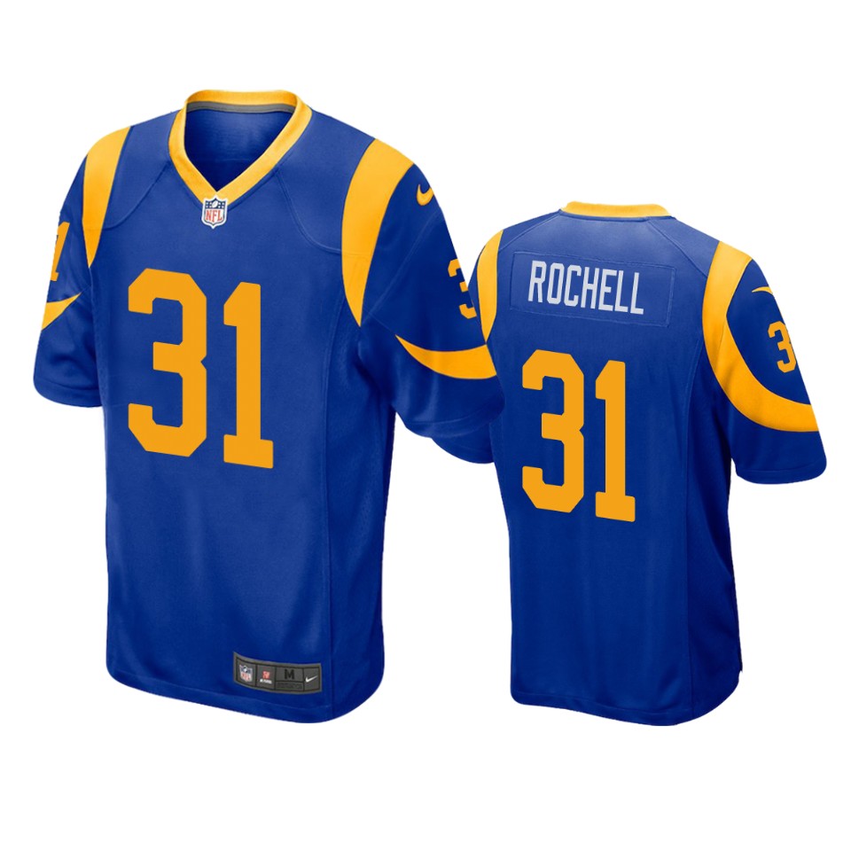 robert rochell rams royal game jersey