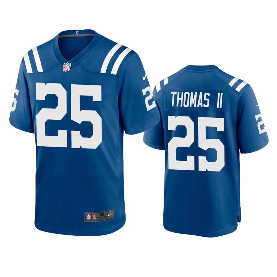 rodney thomas ii colts royal game jersey