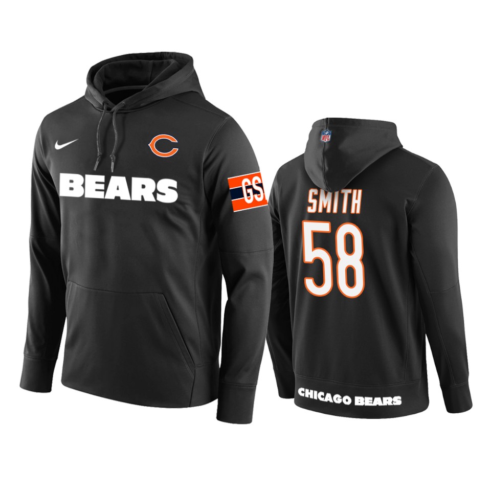 roquan smith bears black circuit wordmark hoodie