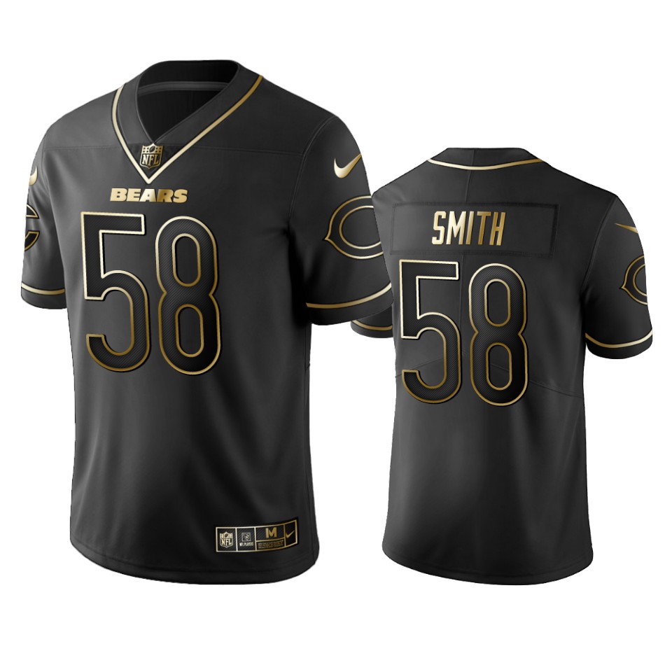 roquan smith bears black golden edition jersey