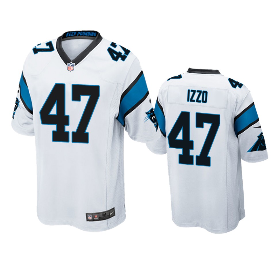 ryan izzo panthers white game jersey