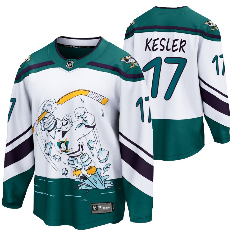 ryan kesler Anaheim Ducks 2021 Special Edition White Men Jersey Reverse Retro