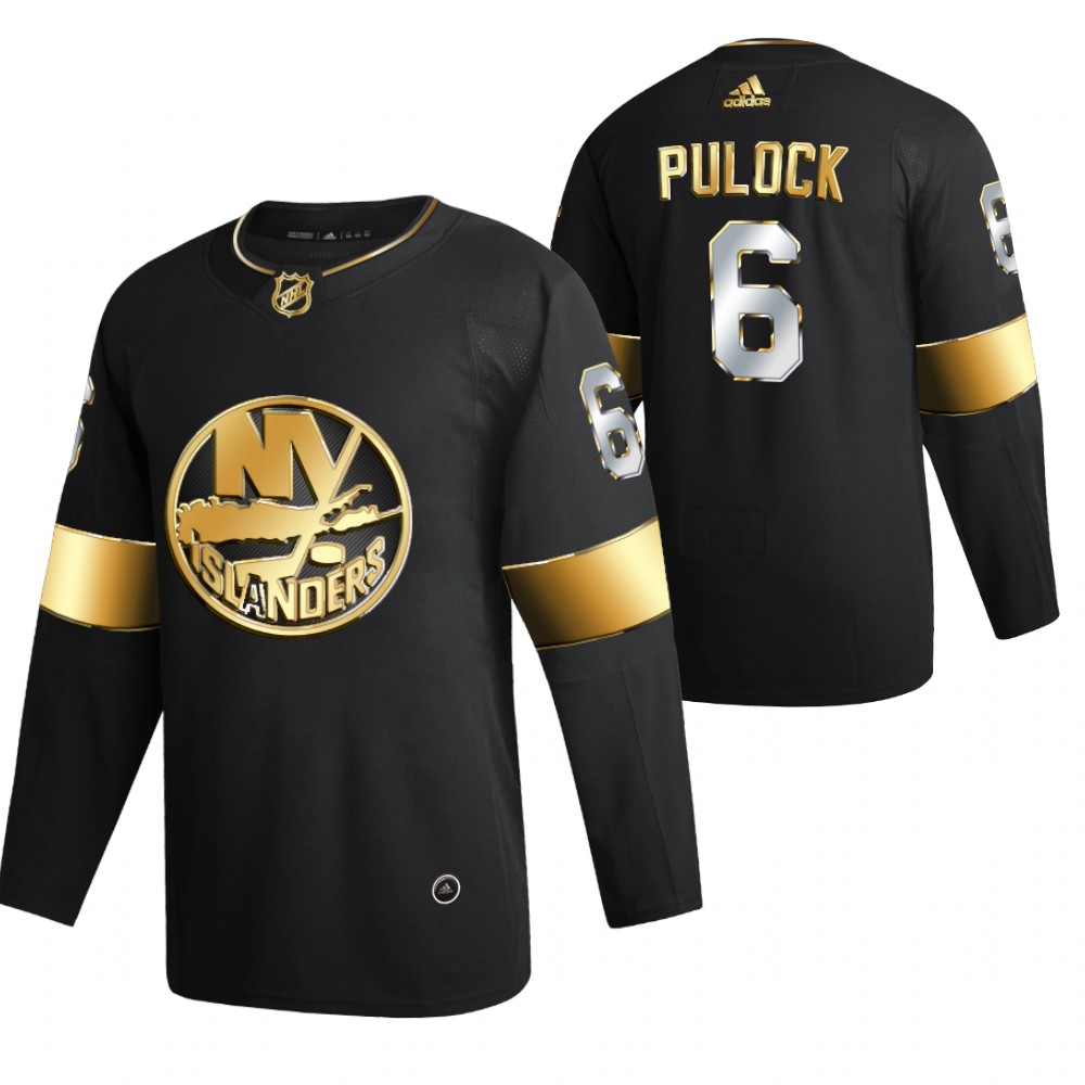 ryan pulock New York Islanders Black 2021 Golden Edition Jersey Limited Authentic