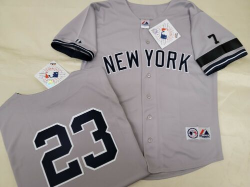 Mens 1995 Majestic New York Yankees DON MATTINGLY Sewn Baseball JERSEY