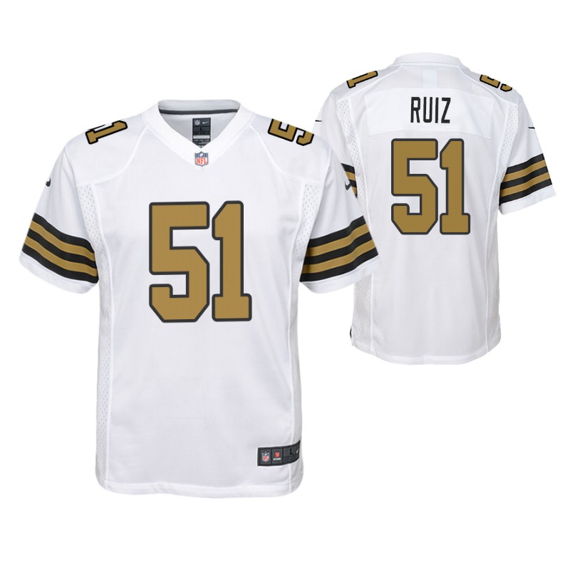 saints-cesar-ruiz-alternate-game-youth-jersey-white