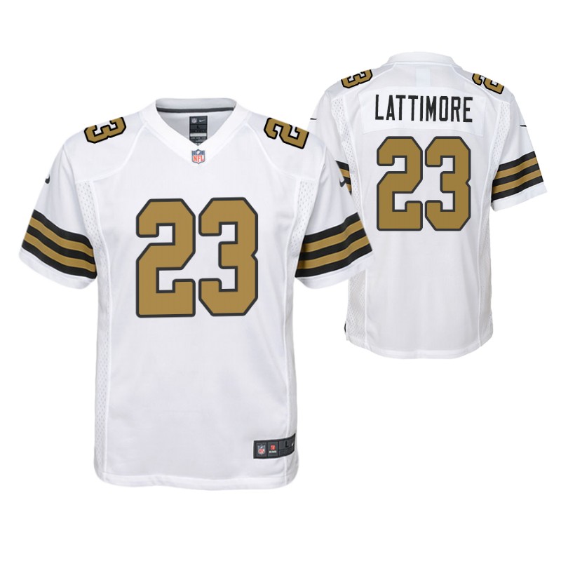saints-marshon-lattimore-alternate-game-youth-jersey-white