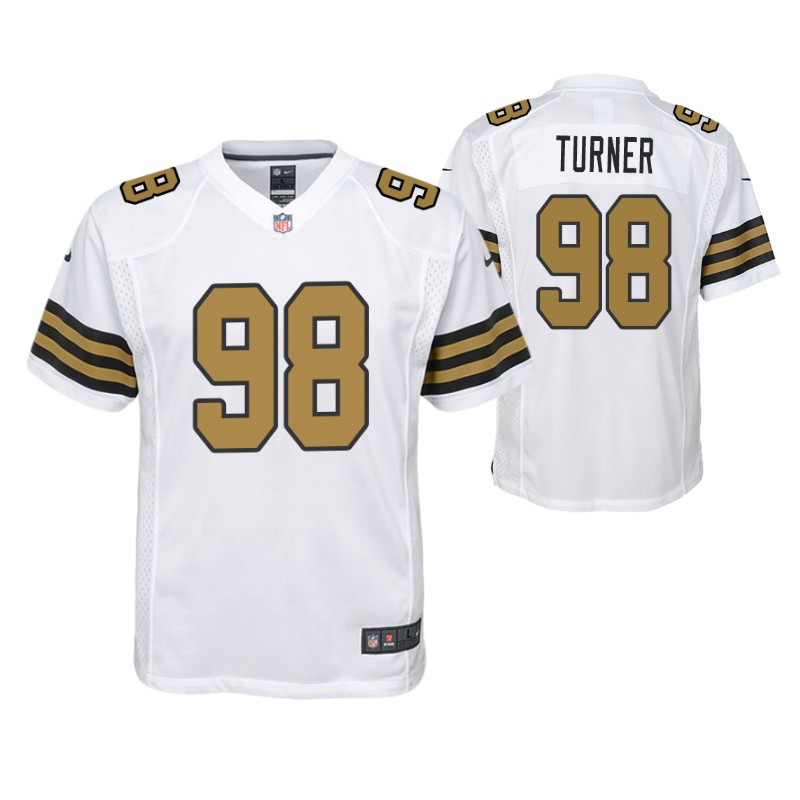 saints-payton-turner-alternate-game-youth-jersey-white