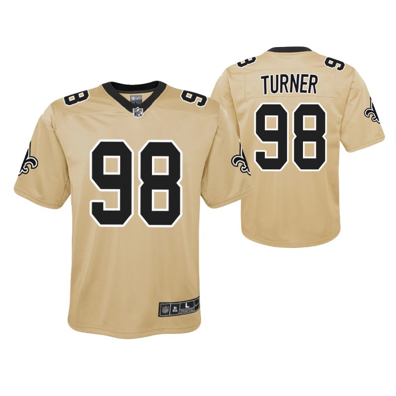 saints-payton-turner-inverted-game-youth-jersey-gold