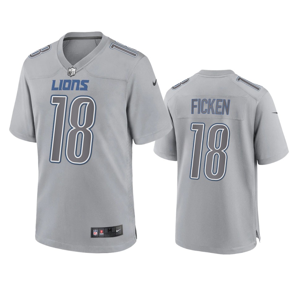 sam ficken lions atmosphere fashion game gray jersey