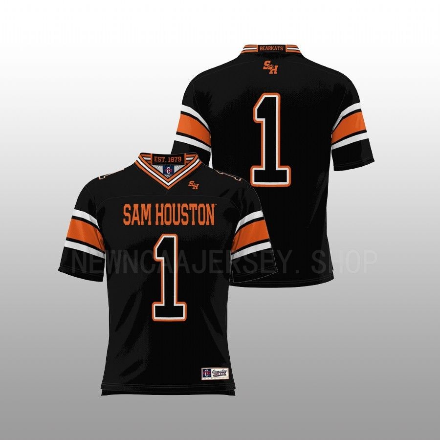sam houston state bearkats black prosphere endzone football men jersey