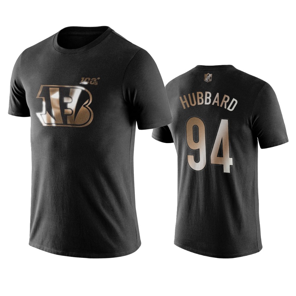 sam hubbard bengals black golden 100th season t shirt 1