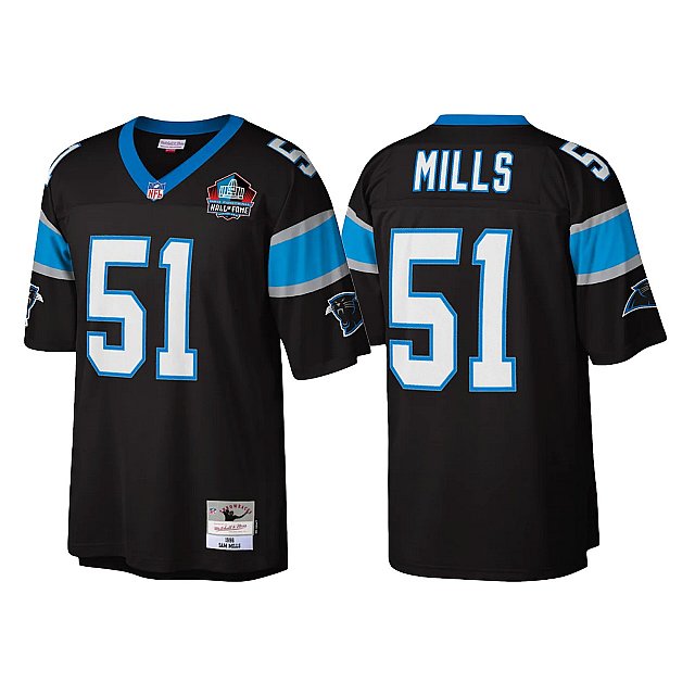 sam-mills-carolina-panthers-pro-football-hall-of-fame-class-of-2022-legacy-replica-black-jersey-middle