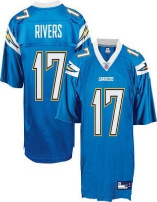 san diego chargers #17 philip rivers blue