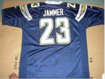 san diego chargers #23 jammer dark blue jerseys