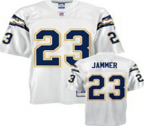 san diego chargers #23 jammer white jersey