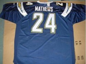 san diego chargers #24 ryan mathews dark blue