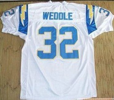 san diego chargers #32 weddle youth white jersey