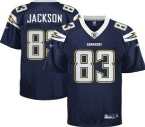 san diego chargers #83 jackson youth dark blue jersey