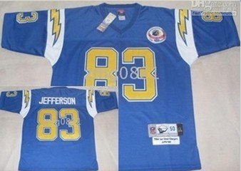 san diego chargers #83 jefferson light blue throwback jersey