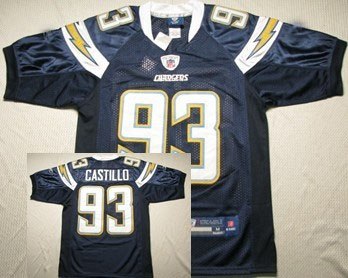 san diego chargers #93 castillo dk,blue