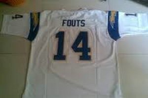 san diego chargers 14 dan fouts white mitchell&ness jersey