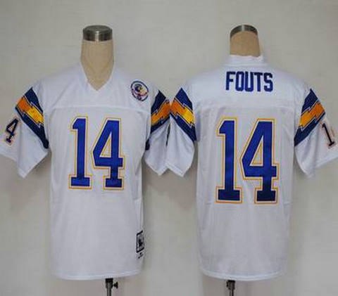 san diego chargers 14 fouts white m&n 1984