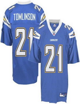 san diego chargers 21 l tomlinson light blue youth jersey