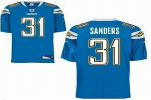 san diego chargers 31 bob sanders light blue jersey