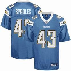 san diego chargers 43 sproles lt. blue