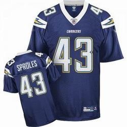 san diego chargers 43 sproles navy blue