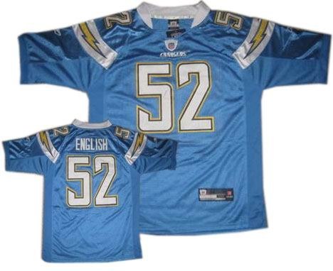 san diego chargers 52 english light blue jersey