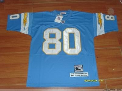 san diego chargers 80 kellen winslow lt blue throwback jerseys