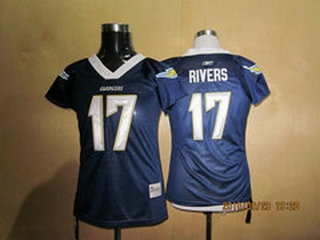 san diego chargers rivers #17 womennull jersey