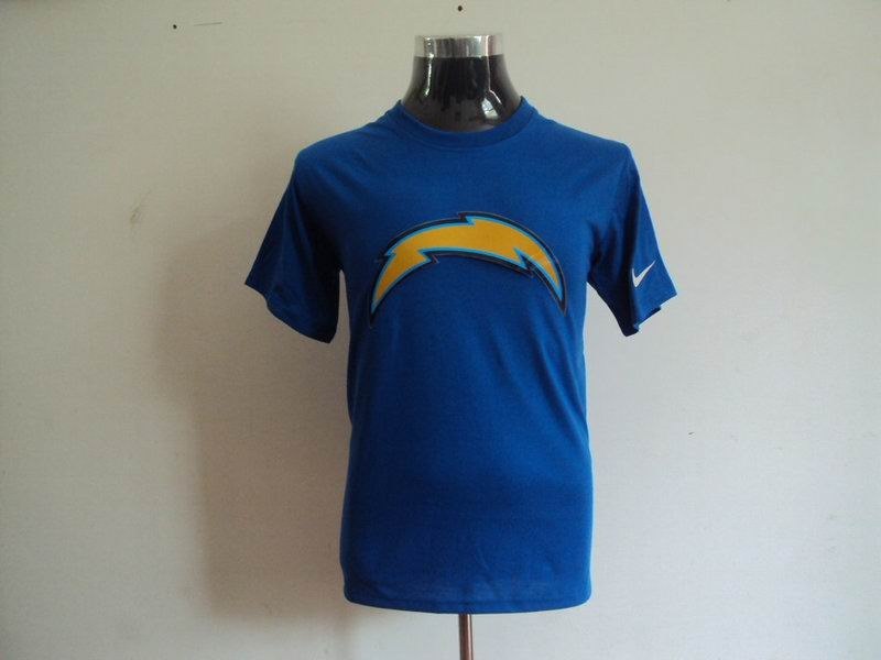 san diego chargers sideline legend authentic logo dri-fit t-shirt blue