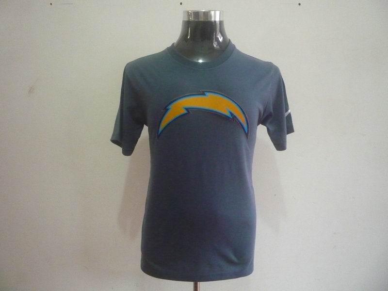 san diego chargers sideline legend authentic logo dri-fit t-shirt grey