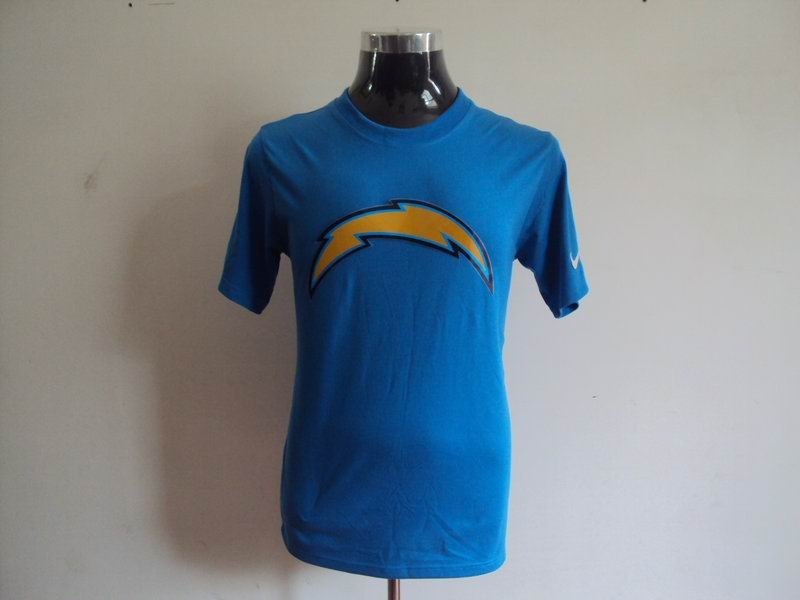 san diego chargers sideline legend authentic logo dri-fit t-shirt l.blue