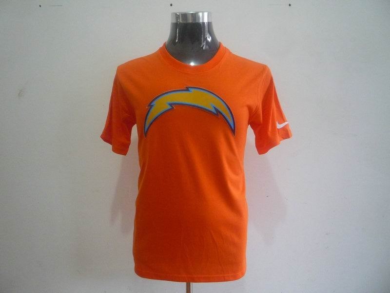 san diego chargers sideline legend authentic logo dri-fit t-shirt orange