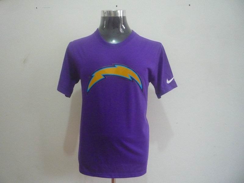 san diego chargers sideline legend authentic logo dri-fit t-shirt purple