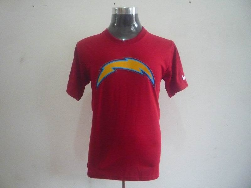 san diego chargers sideline legend authentic logo dri-fit t-shirt red