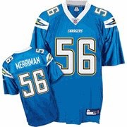 san diego chargers56# s. merriman baby blue
