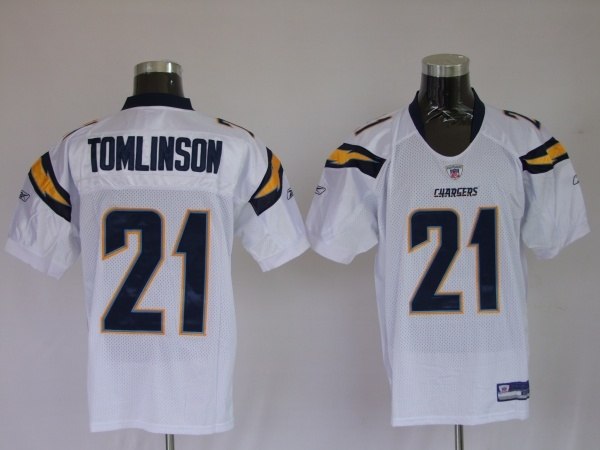 san diego chrger 21 ladainian tomlinson white