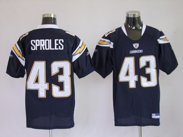 san diego chrger 43 darren sproles dark blue